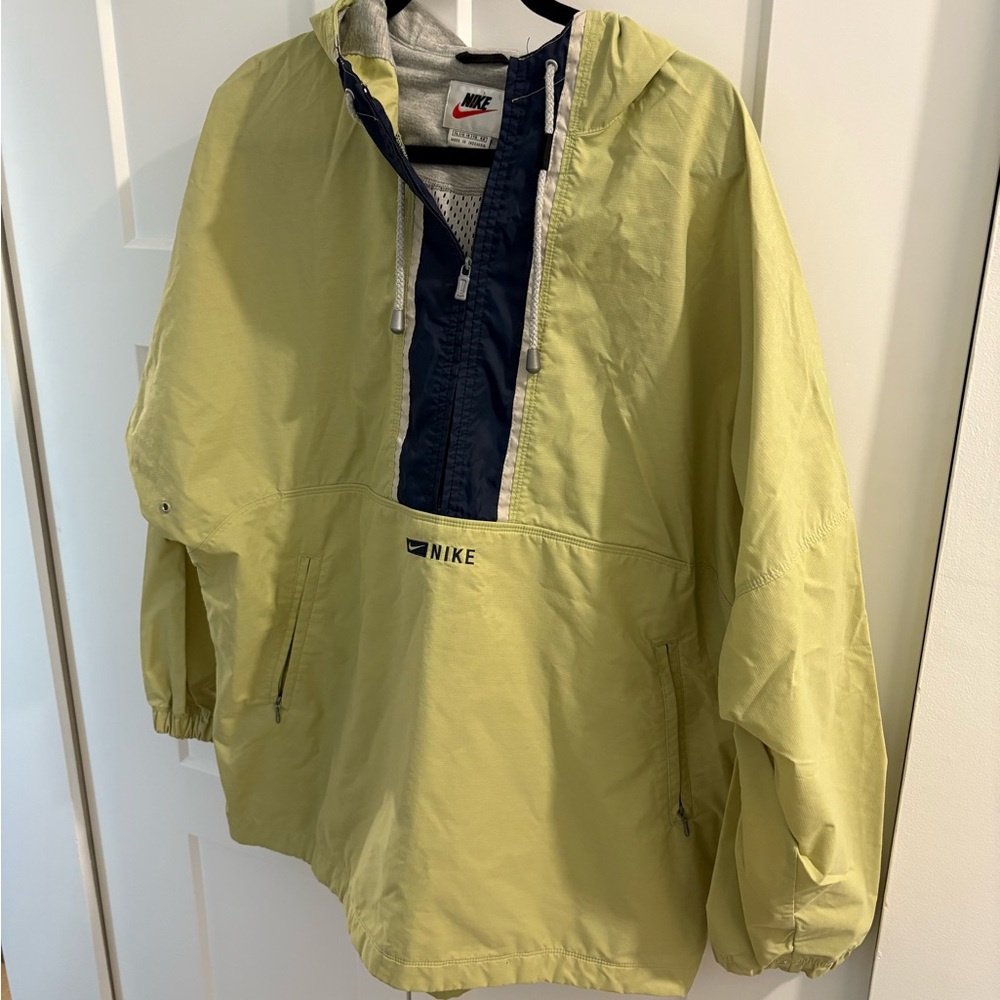 Nike Yellow and Navy Windbreaker Jacket